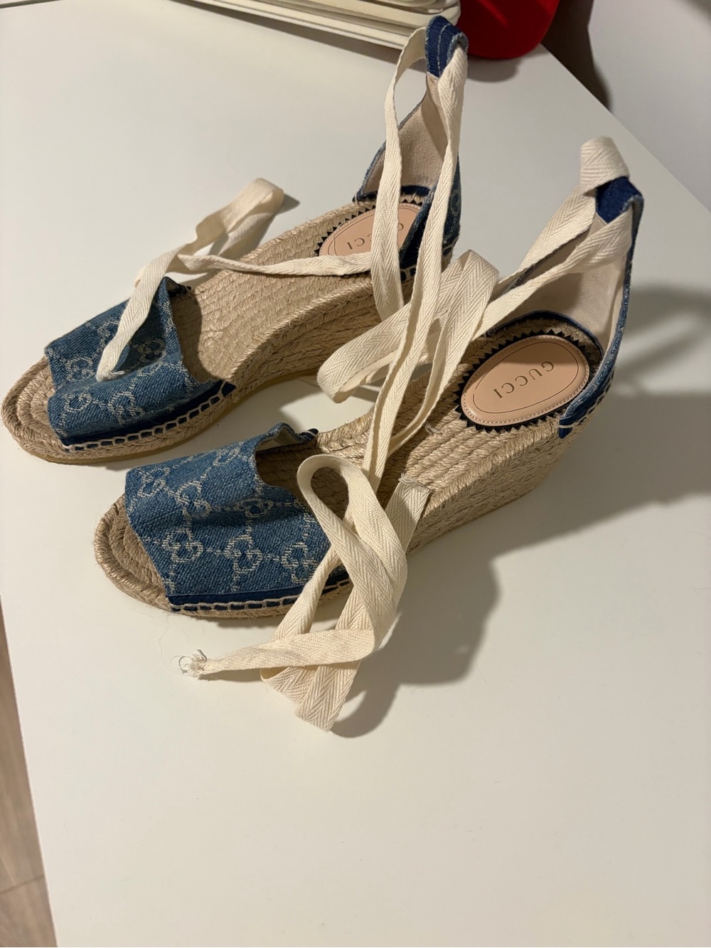Gucci Women's Denim Espadrilles - Picture 3 of 8